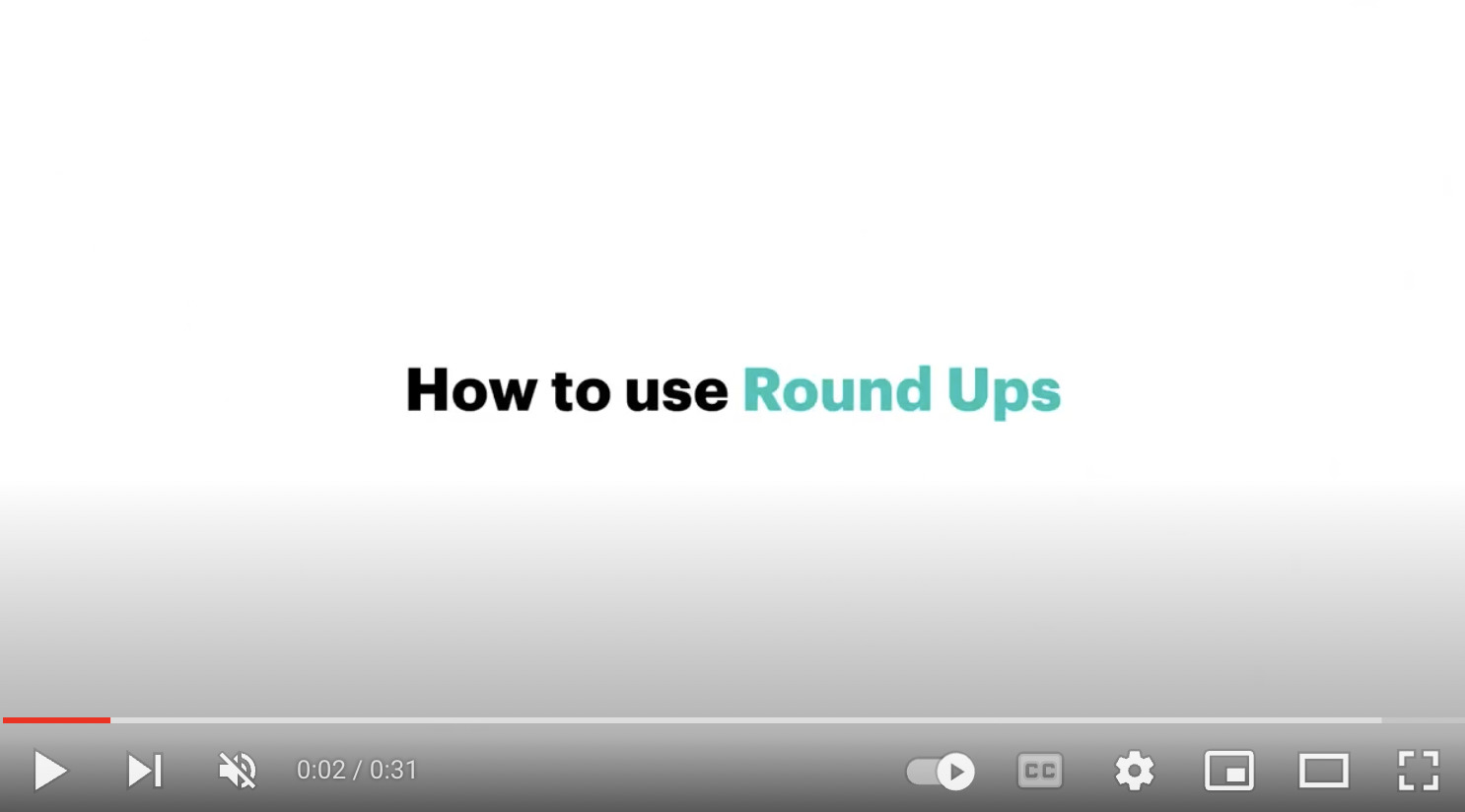 How to set up Round Ups